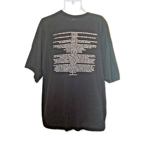 Barack Obama T Shirt Yes We Will Hope In The Face Of Difficulty Graphic 3XL - Picture 3 of 7